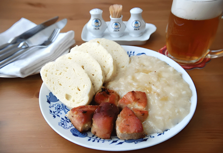 Roast Pork, Dumplings and Sauerkraut – Vepřo knedlo zelo