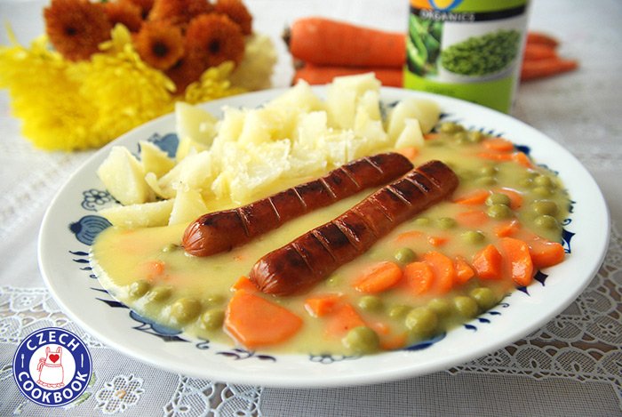 Carrots With Peas – Dušená mkrev s hráškem
